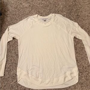 Athleta White Long Sleeve Top